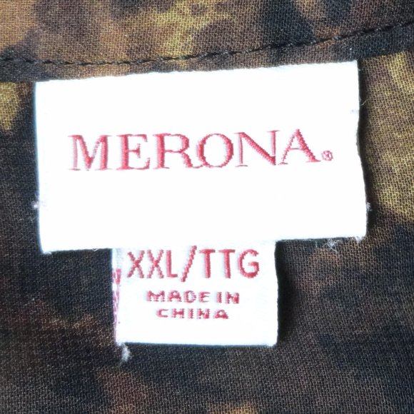 Merona Women’s Sheer Leopard Print Blouse XXL Brown - Picture 7 of 8